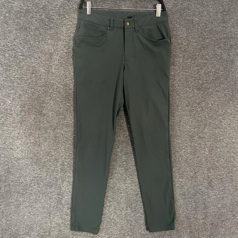 Lululemon ABC Slim Fit 5 Pocket Pant Men's Green 29x29 Warpstreme Stretch Golf